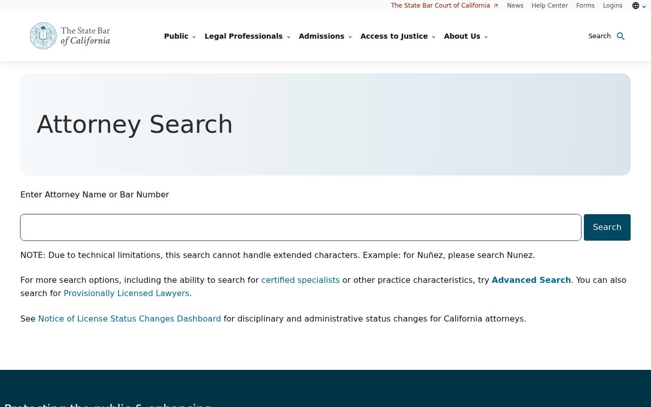 Alameda resident lookup California attorney license search