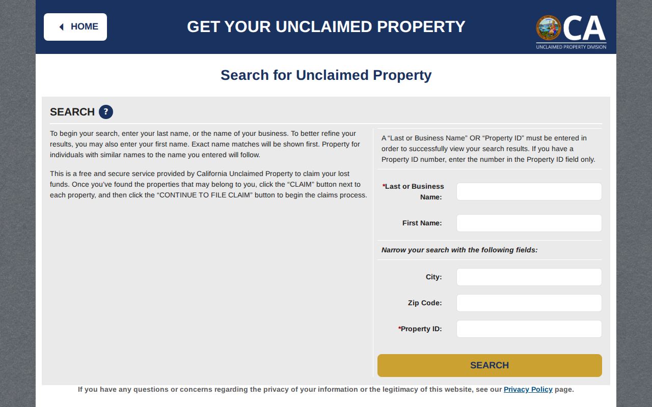 Alameda ZIP code directory unclaimed property city and ZIP search